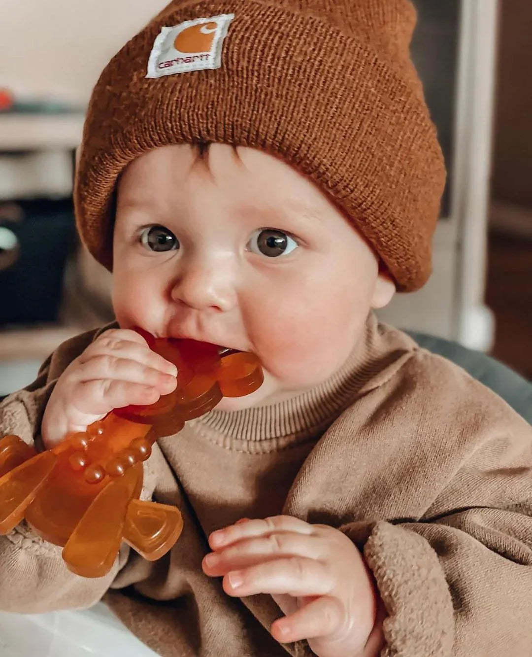 The Little Bamber - Natural Rubber & Baltic Amber Teething Toy - Dealsoffers1.com
