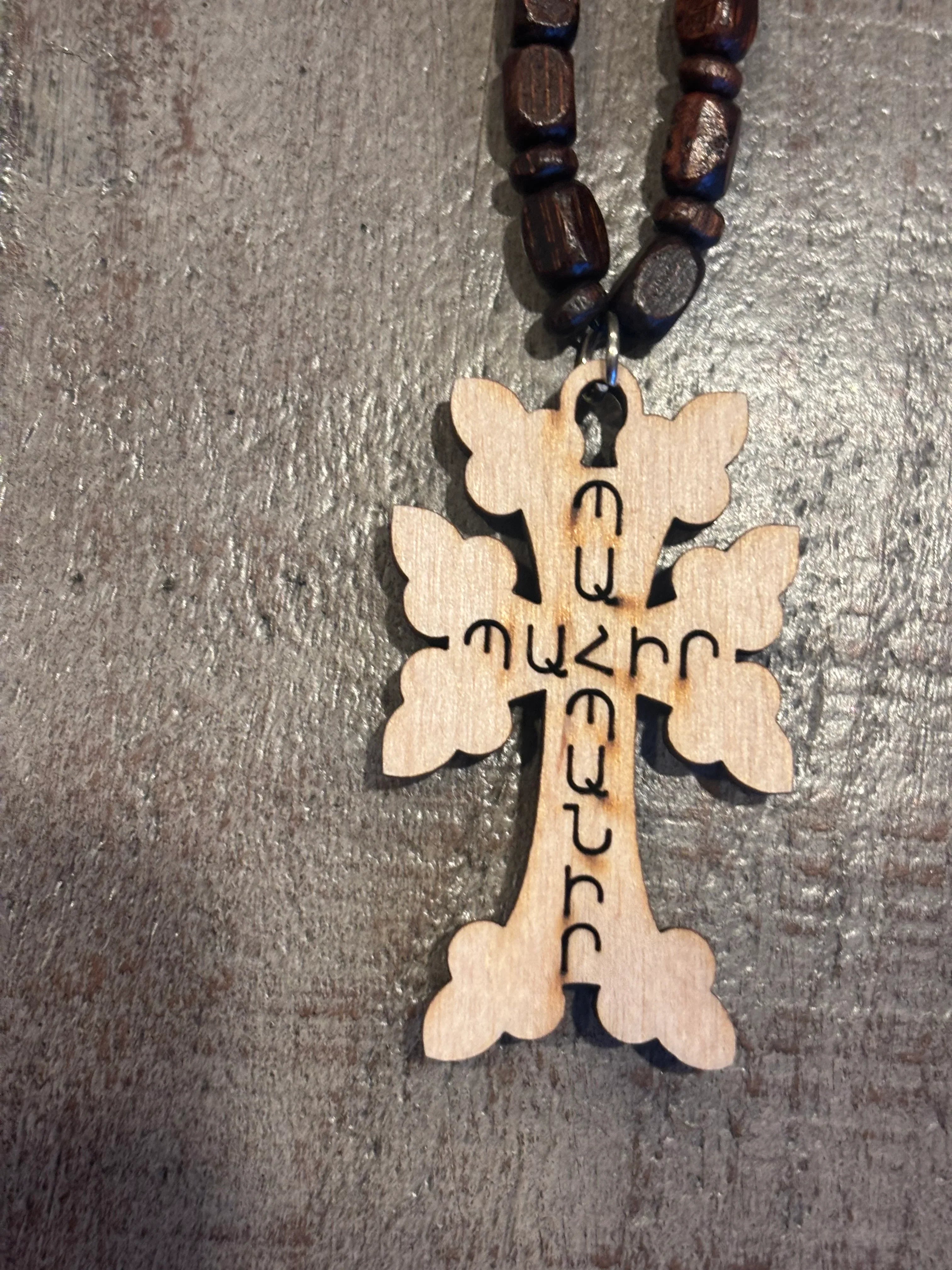 Beautiful Wooden Cross Necklace / Car Hanging Cross - Dealsoffers1.com