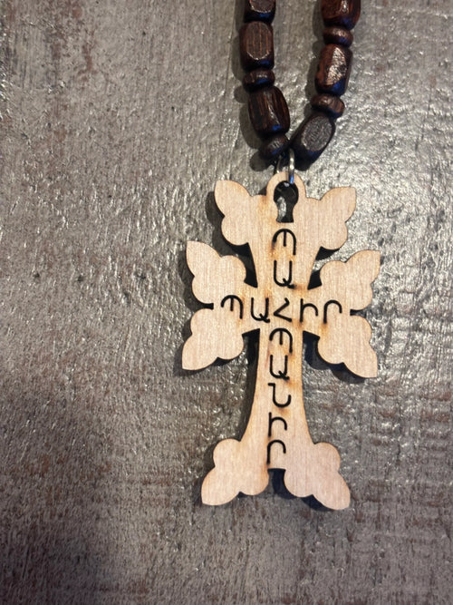 Beautiful Wooden Cross Necklace / Car Hanging Cross - Dealsoffers1.com