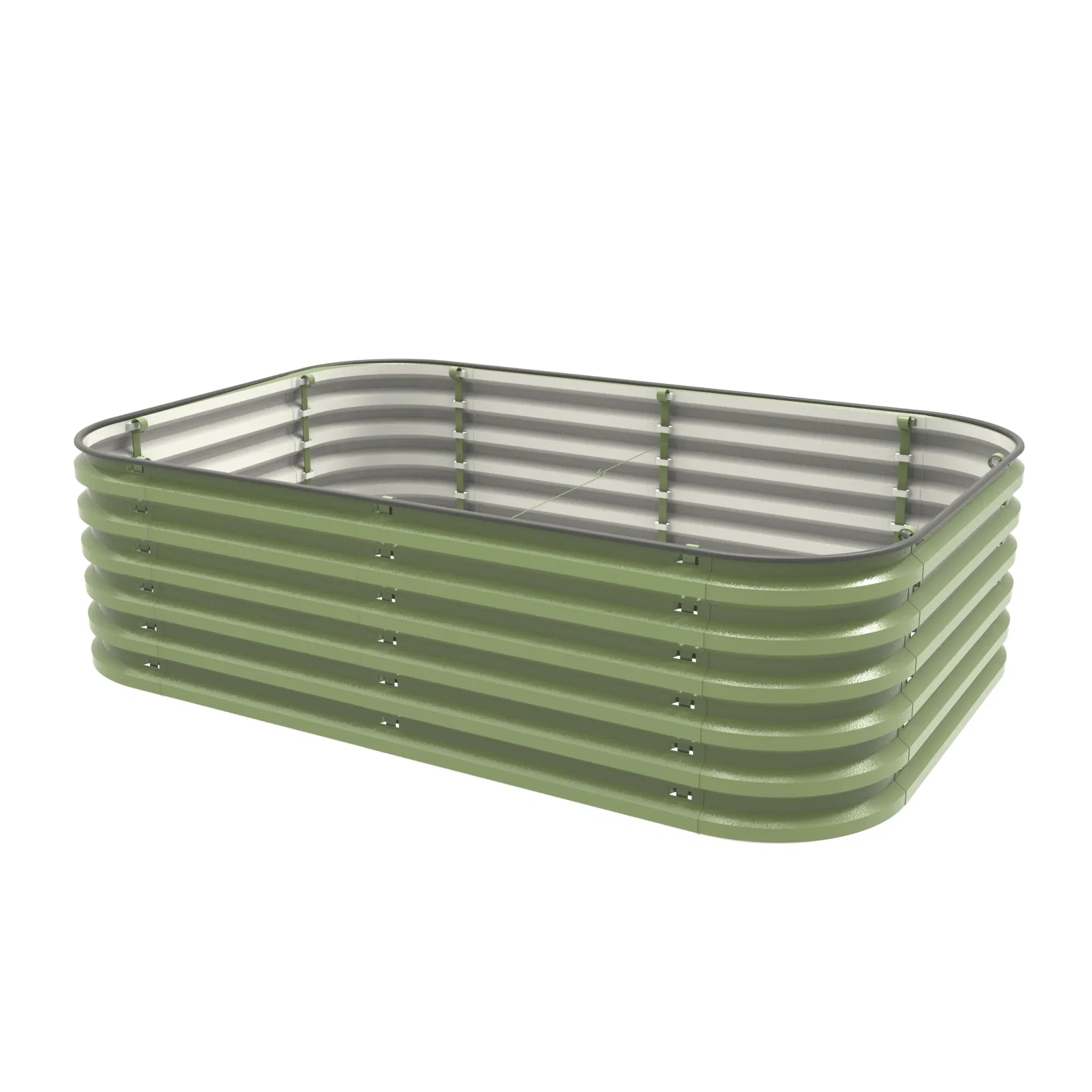 Gro-Rite "No Tools Needed" Premium Metal Raised Garden Bed Kit - Dealsoffers1.com