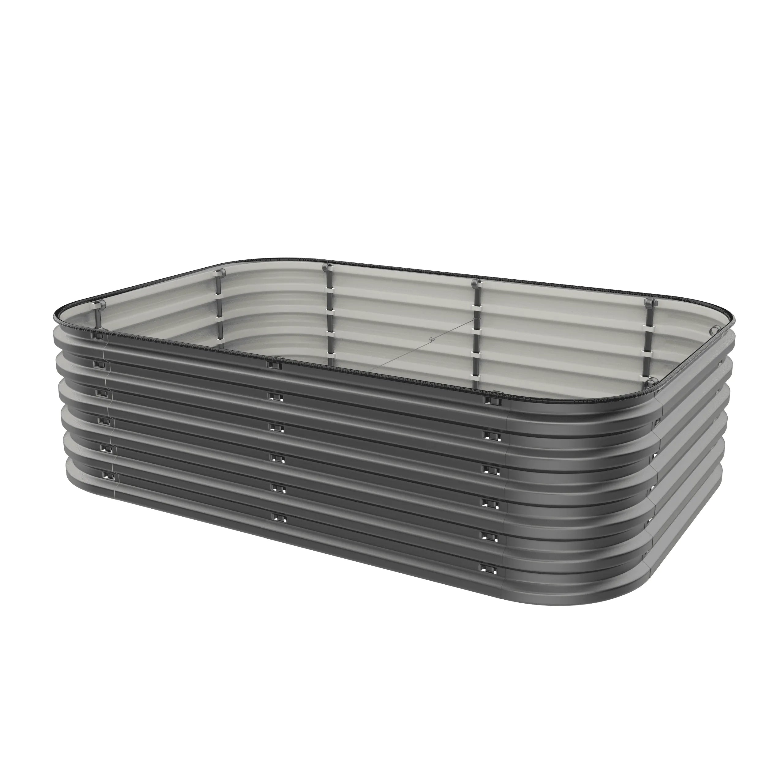 Gro-Rite "No Tools Needed" Premium Metal Raised Garden Bed Kit - Dealsoffers1.com