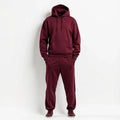 Burgundy Sweatsuit Set — Premium Hoodie & Joggers - Dealsoffers1.com